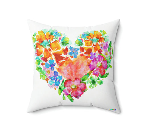 Your Valentine's sweetheart will love this Beautiful Heart Spun Polyester Square Pillow with a cool heart design on both sides. She can choose the heart she loves the most to display. Room accents shouldn't be underrated. These beautiful indoor pillows in various sizes serve as statement pieces, creating a personalized environment.
