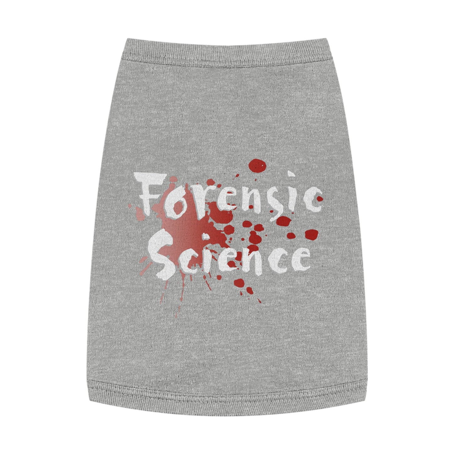 Custom pet clothes are more than just good fashion, they’re also perfect for keeping your tiny (or not so tiny) friend warm. This pet tank is 100% cotton for base colors but includes polyester in heather variations. It is safe to machine wash and comes in multiple sizes