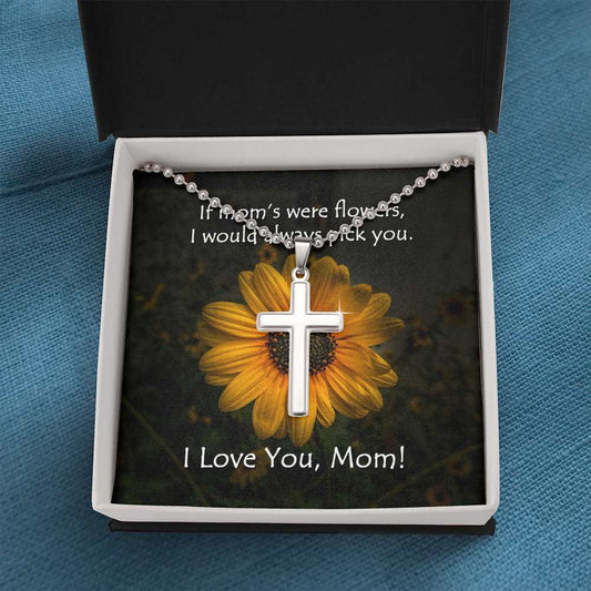 Wear your faith proudly with this stunning artisan-crafted Stainless Cross Necklace with Ball Chain. Perfect for special occasions or everyday wear, our Stainless Cross Necklace is a wonderful gift idea for you or your loved one. Imagine the look on their face when they open up this thoughtful gift!