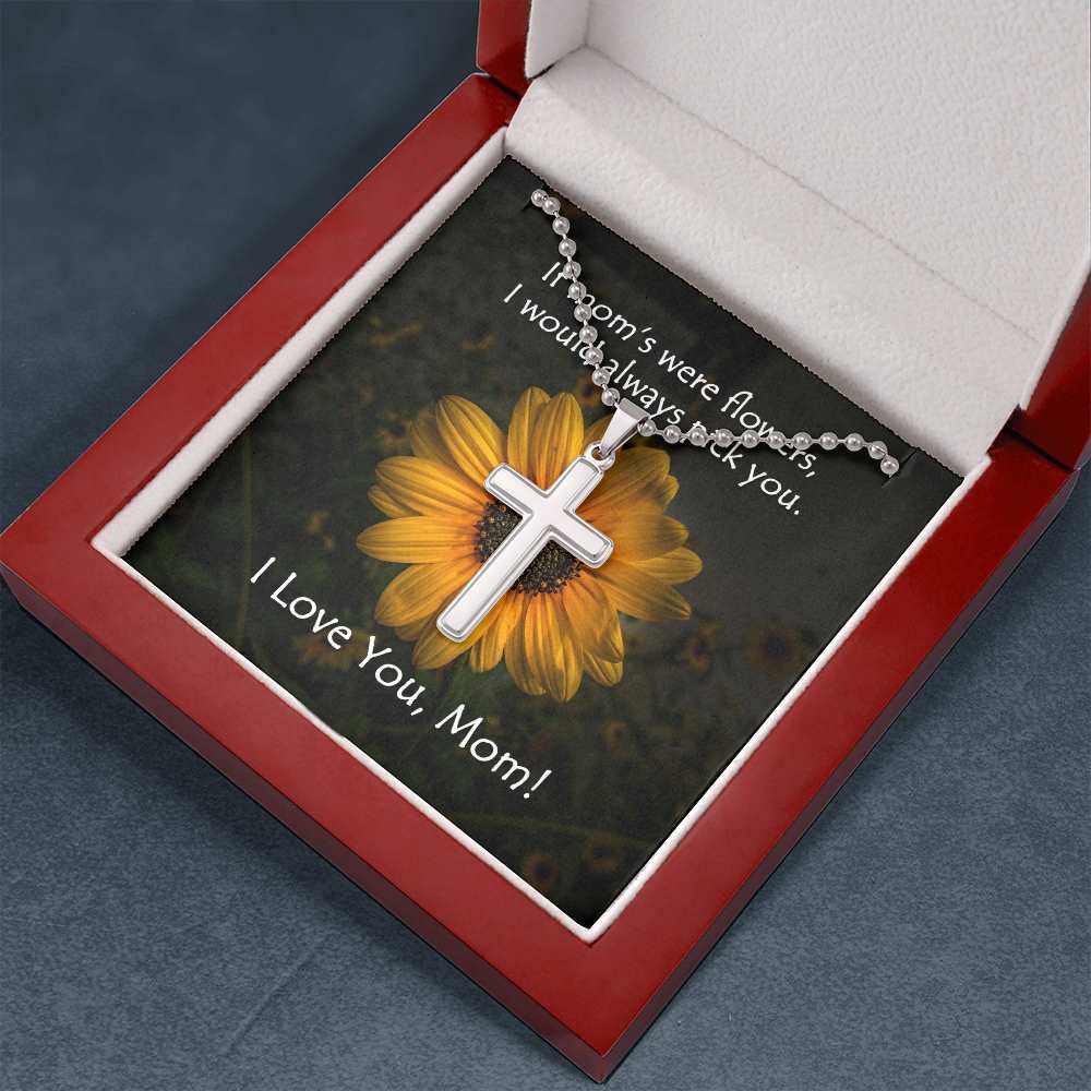 Wear your faith proudly with this stunning artisan-crafted Stainless Cross Necklace with Ball Chain. Perfect for special occasions or everyday wear, our Stainless Cross Necklace is a wonderful gift idea for you or your loved one. Imagine the look on their face when they open up this thoughtful gift!