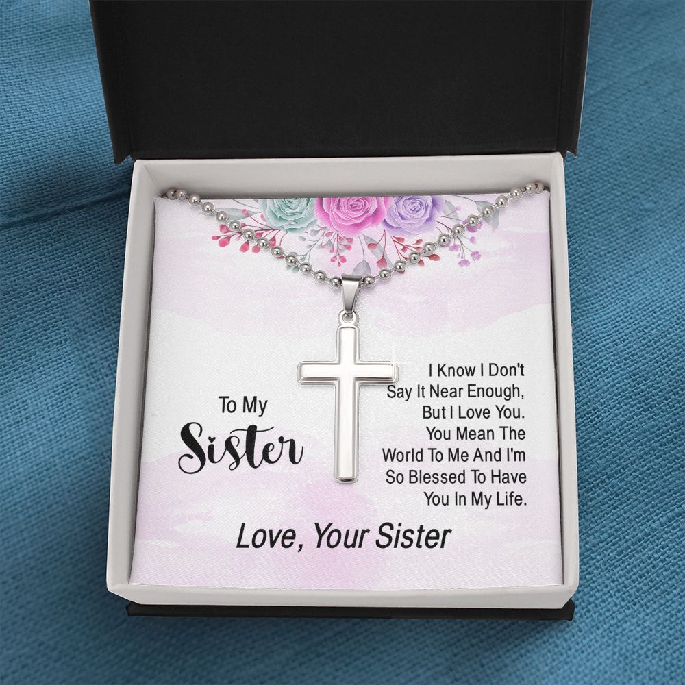 Wear your faith proudly with this stunning artisan-crafted Stainless Cross Necklace with Ball Chain. Perfect for special occasions or everyday wear, our Stainless Cross Necklace is a wonderful gift idea for you or your loved one. Imagine the look on their face when they open up this thoughtful gift!