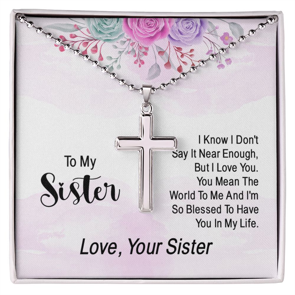 Wear your faith proudly with this stunning artisan-crafted Stainless Cross Necklace with Ball Chain. Perfect for special occasions or everyday wear, our Stainless Cross Necklace is a wonderful gift idea for you or your loved one. Imagine the look on their face when they open up this thoughtful gift!