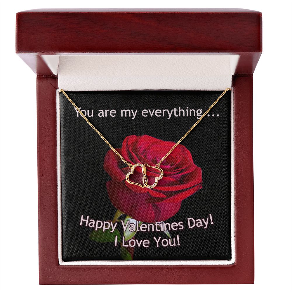 A stunning, infinitely connected pair of 10K solid yellow gold hearts that perfectly symbolizes your Everlasting Love. Each heart is intricately accented with 18 pave set diamonds with a 0.07-carat weight which adds magnificent sparkle.