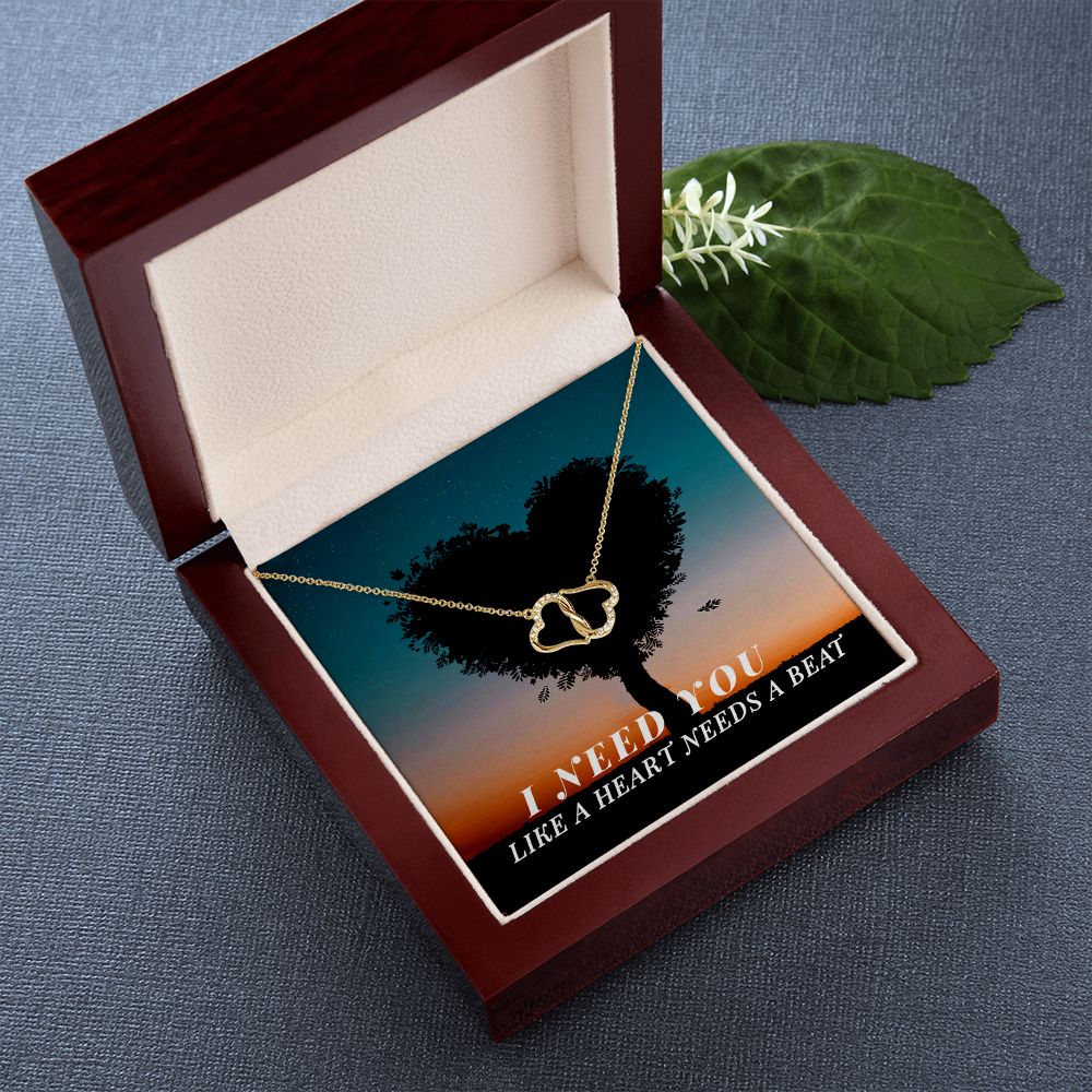 A stunning, infinitely connected pair of 10K solid yellow gold hearts that perfectly symbolizes your Everlasting Love. Each heart is intricately accented with 18 pave set diamonds with a 0.07-carat weight which adds magnificent sparkle.