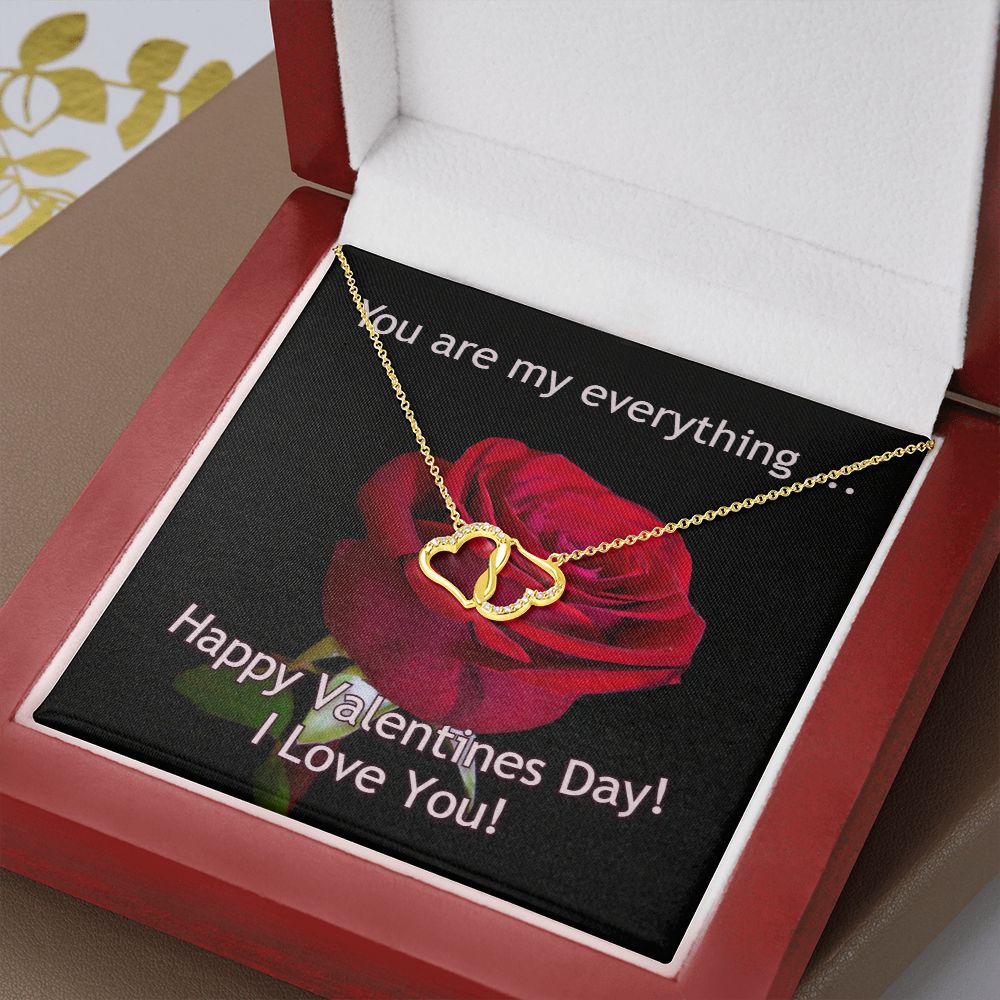 A stunning, infinitely connected pair of 10K solid yellow gold hearts that perfectly symbolizes your Everlasting Love. Each heart is intricately accented with 18 pave set diamonds with a 0.07-carat weight which adds magnificent sparkle.