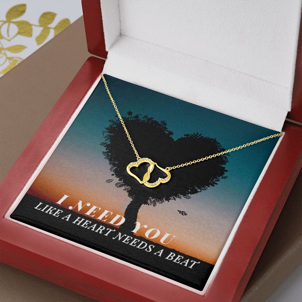 A stunning, infinitely connected pair of 10K solid yellow gold hearts that perfectly symbolizes your Everlasting Love. Each heart is intricately accented with 18 pave set diamonds with a 0.07-carat weight which adds magnificent sparkle.