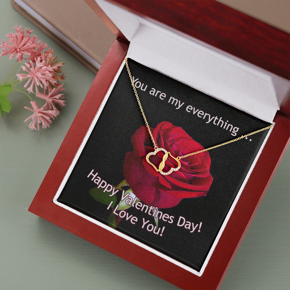 A stunning, infinitely connected pair of 10K solid yellow gold hearts that perfectly symbolizes your Everlasting Love. Each heart is intricately accented with 18 pave set diamonds with a 0.07-carat weight which adds magnificent sparkle.