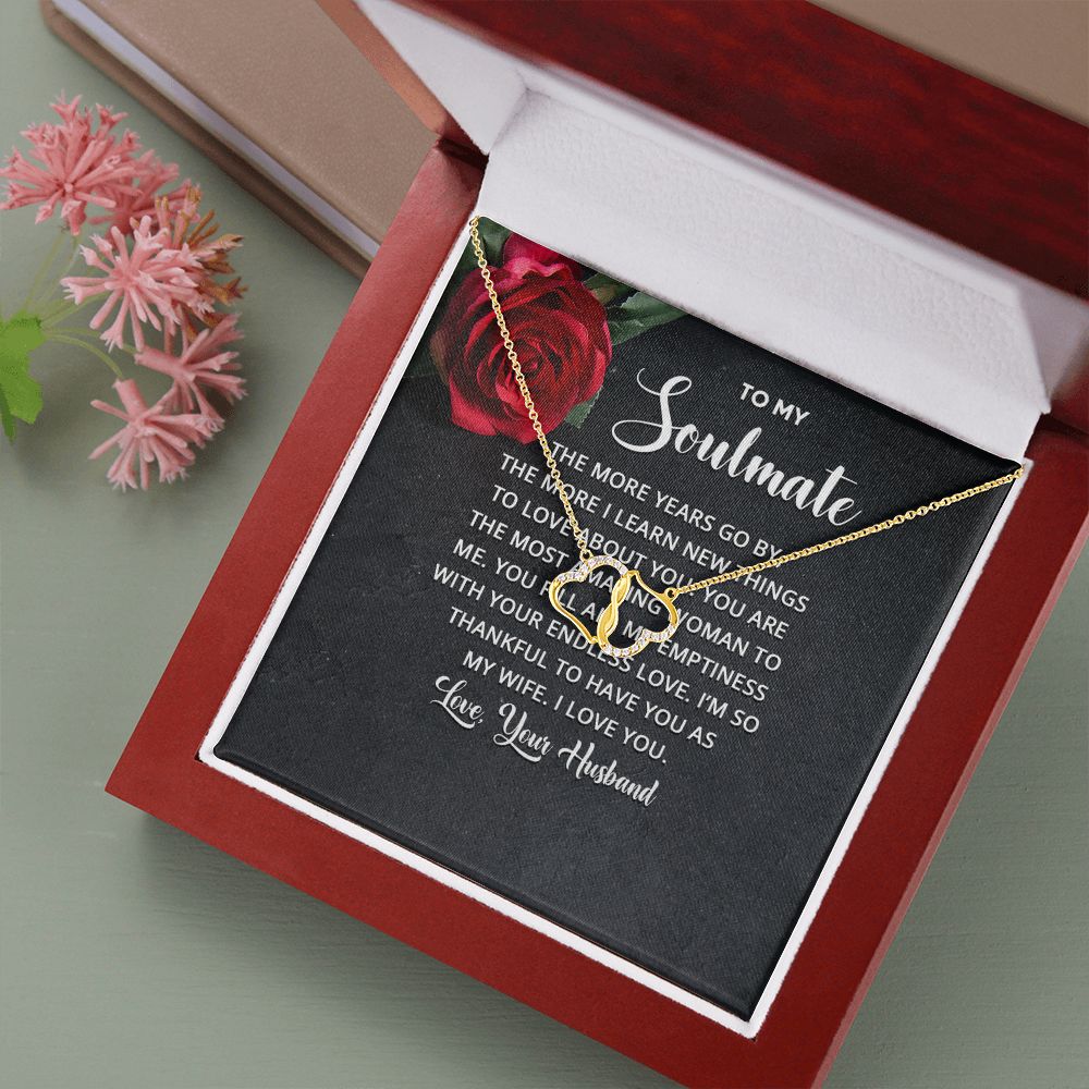 A stunning, infinitely connected pair of 10K solid yellow gold hearts that perfectly symbolizes your Everlasting Love. Each heart is intricately accented with 18 pave set diamonds with a 0.07-carat weight which adds magnificent sparkle.