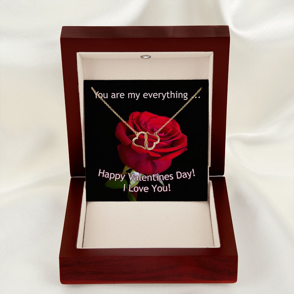 A stunning, infinitely connected pair of 10K solid yellow gold hearts that perfectly symbolizes your Everlasting Love. Each heart is intricately accented with 18 pave set diamonds with a 0.07-carat weight which adds magnificent sparkle.