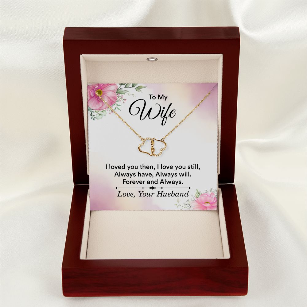 A stunning, infinitely connected pair of 10K solid yellow gold hearts that perfectly symbolizes your Everlasting Love. Each heart is intricately accented with 18 pave set diamonds with a 0.07-carat weight which adds magnificent sparkle.