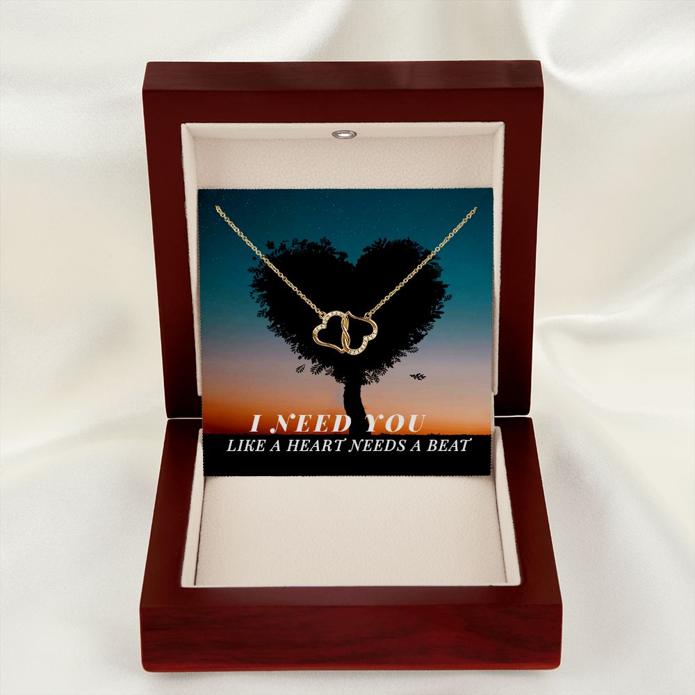 A stunning, infinitely connected pair of 10K solid yellow gold hearts that perfectly symbolizes your Everlasting Love. Each heart is intricately accented with 18 pave set diamonds with a 0.07-carat weight which adds magnificent sparkle.