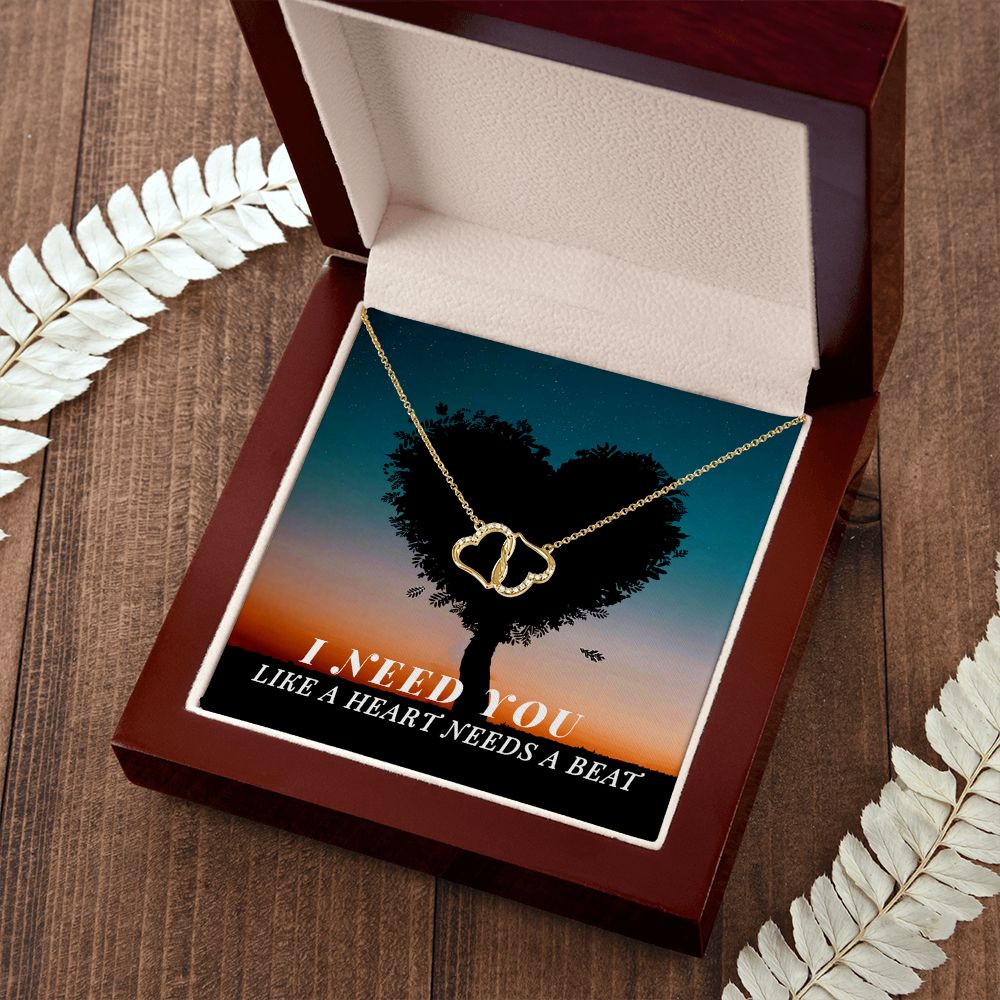 A stunning, infinitely connected pair of 10K solid yellow gold hearts that perfectly symbolizes your Everlasting Love. Each heart is intricately accented with 18 pave set diamonds with a 0.07-carat weight which adds magnificent sparkle.