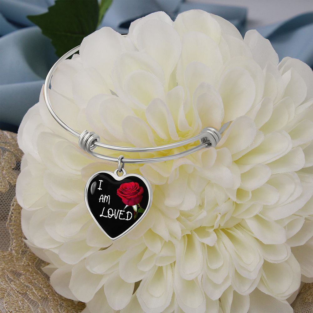 Purchase This I Am Loved Heart Bangle Pendant Best-seller and We Guarantee It Will Exceed Your Highest Expectations! With personalized custom engraving you'll make this the perfect Valentine's Day gift, Birthday gift, Mother's day gift, or gift for any special occasion.