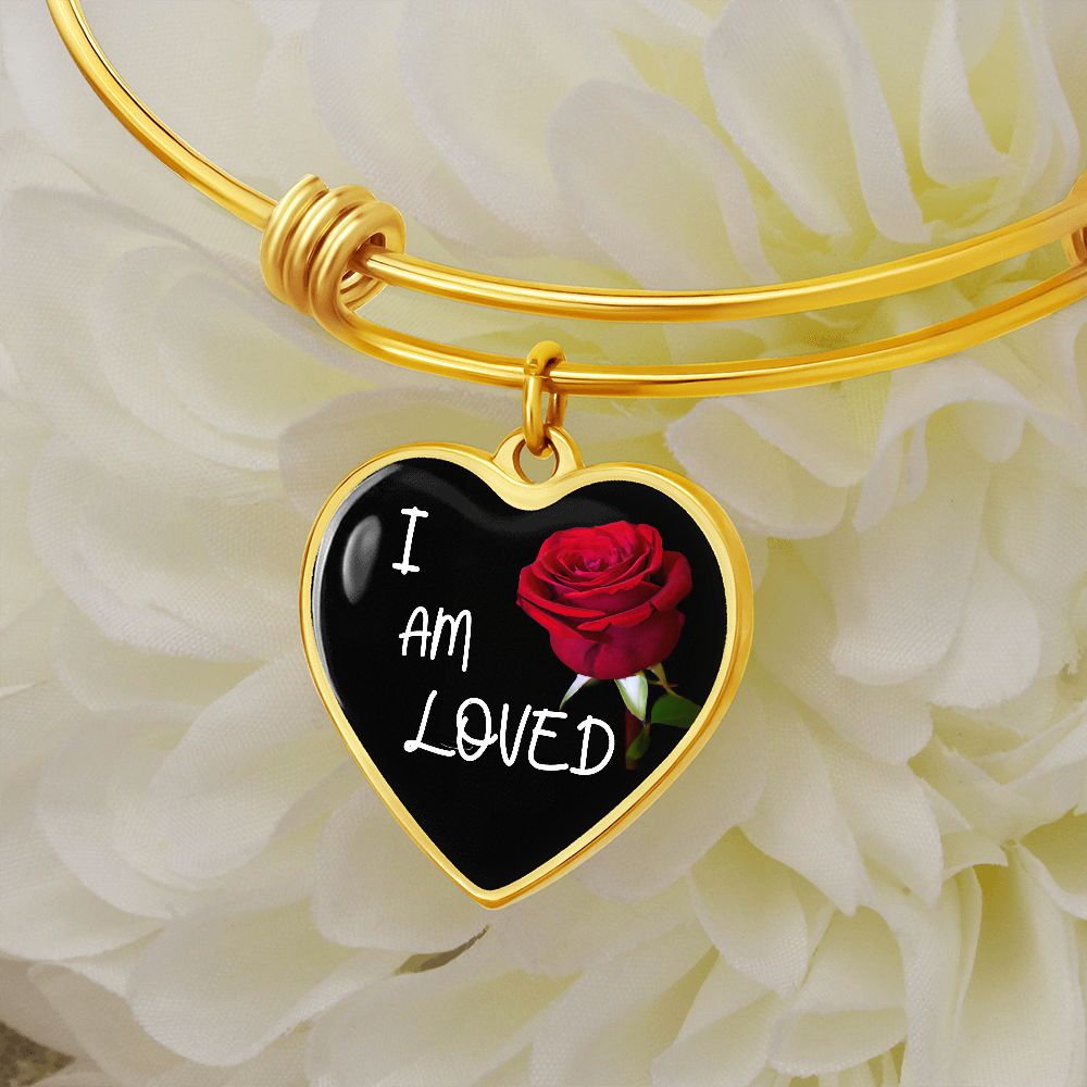 Purchase This I Am Loved Heart Bangle Pendant Best-seller and We Guarantee It Will Exceed Your Highest Expectations! With personalized custom engraving you'll make this the perfect Valentine's Day gift, Birthday gift, Mother's day gift, or gift for any special occasion.