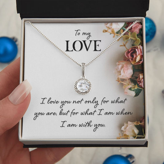 Surprise your loved one with a timeless and elegant gift. Our dazzling Eternal Hope Necklace features a cushion cut center cubic zirconia that will sparkle with every step. The center crystal is adorned with equally brilliant CZ crystals, ensuring a stunning look every wear. Wow her by gifting her an accessory that will pair with everything in her wardrobe!