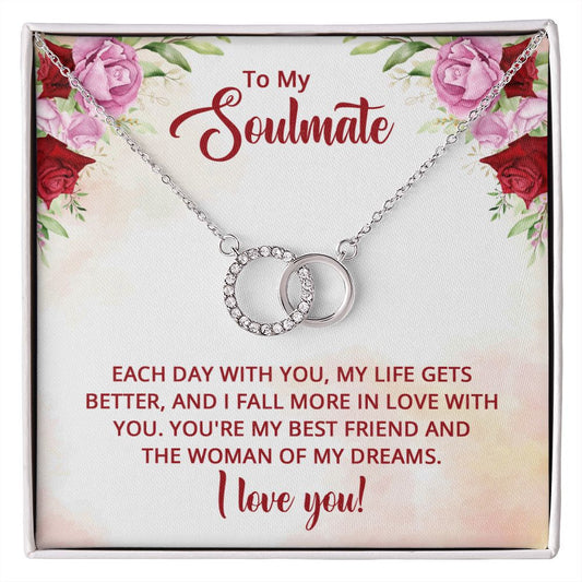 Some things are just better together. The Perfect Pair Necklace is a beautiful representation of togetherness and would make a memorable gift for someone special in your life. This elegant piece is dipped in white gold and features 20 dazzling cubic zirconia crystals. With its brilliant shine and timeless style, this necklace makes the ideal present for any occasion.