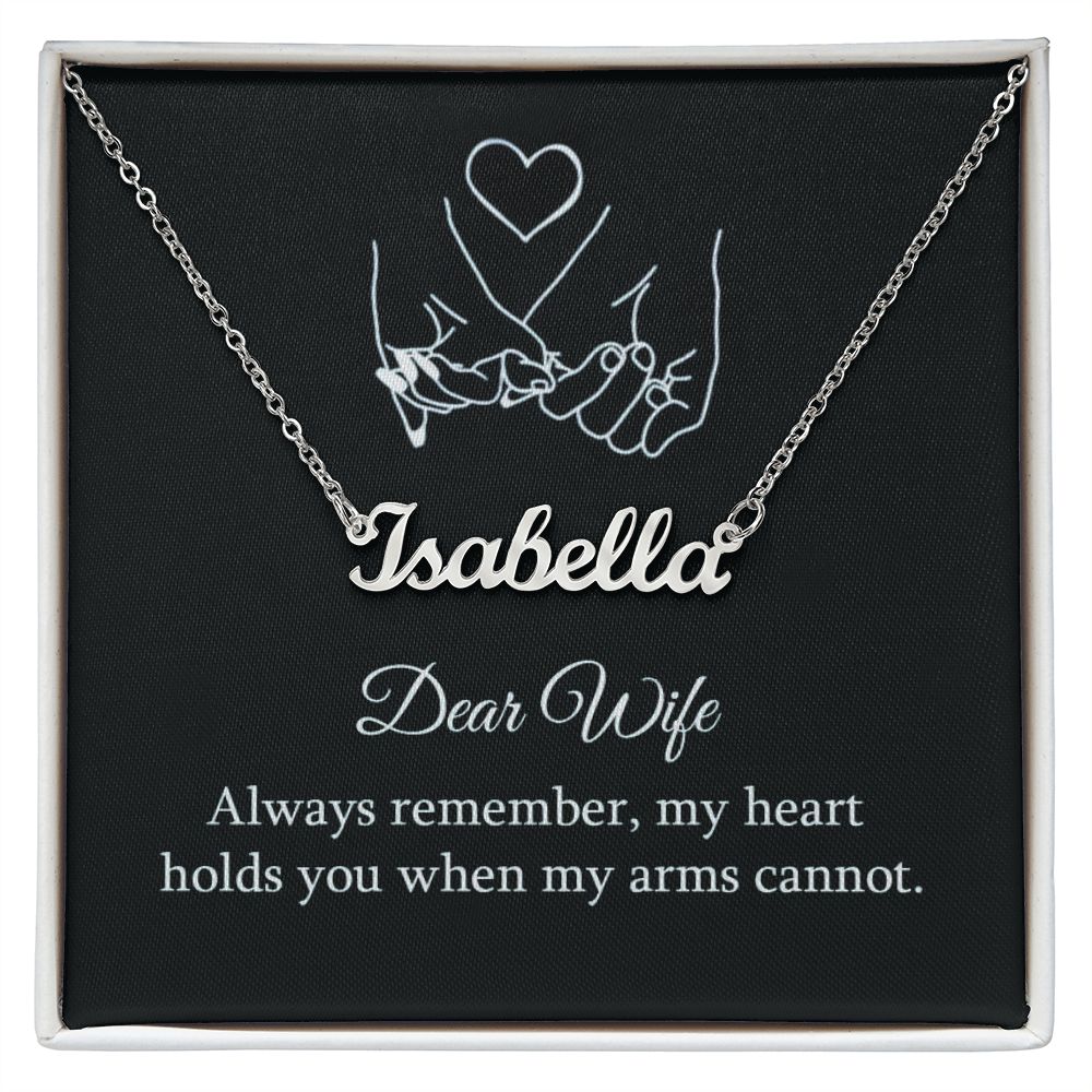Give your special someone a custom necklace made just for them! Our Personalized Name Necklace is the perfect gift for your loved ones and will become a versatile accessory for any occasion. From a heart-warming holiday present, anniversary or birthday gift, or just because, this unique necklace adds a trendy touch to any outfit.
