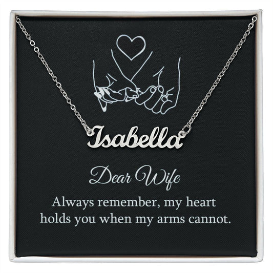 Give your special someone a custom necklace made just for them! Our Personalized Name Necklace is the perfect gift for your loved ones and will become a versatile accessory for any occasion. From a heart-warming holiday present, anniversary or birthday gift, or just because, this unique necklace adds a trendy touch to any outfit.