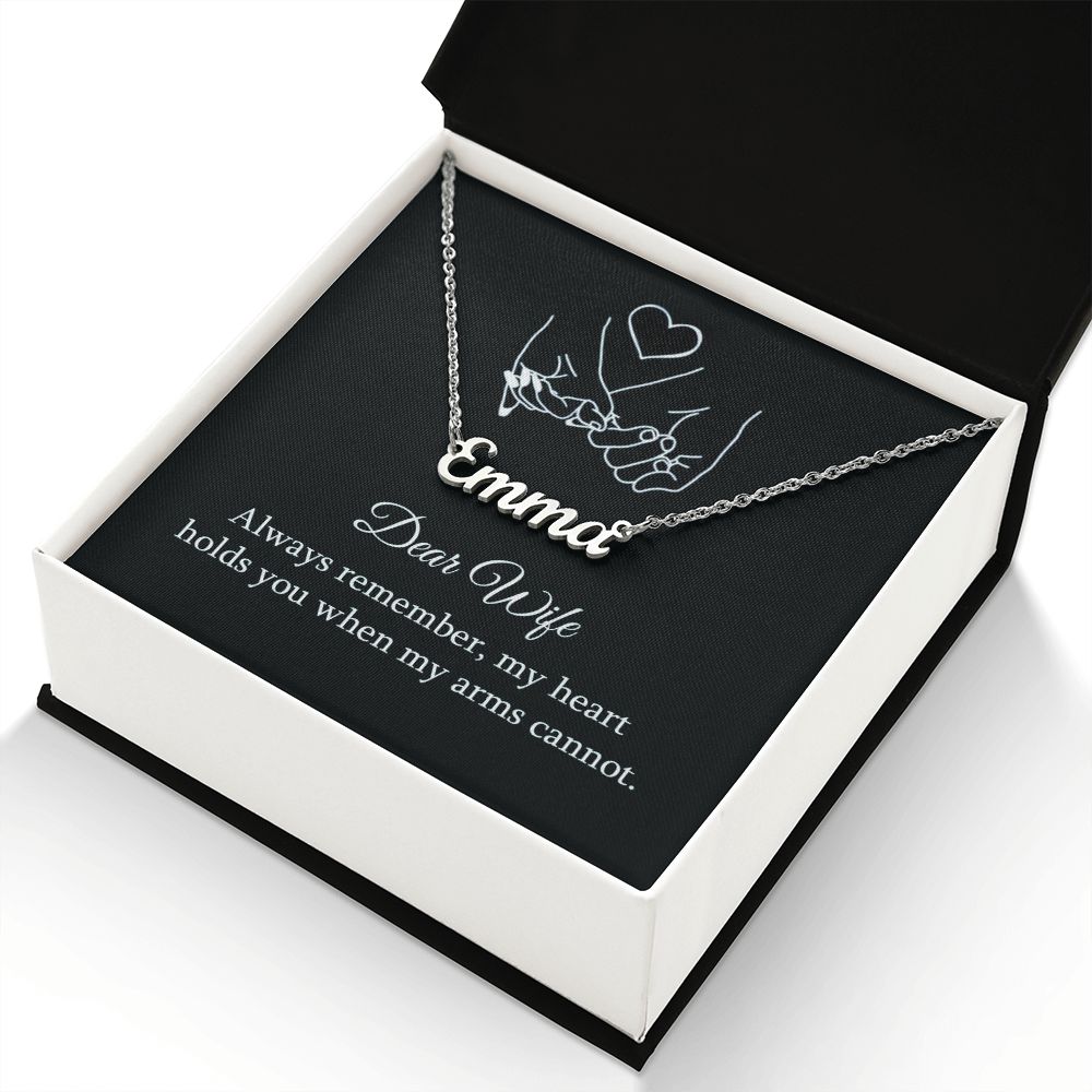 Give your special someone a custom necklace made just for them! Our Personalized Name Necklace is the perfect gift for your loved ones and will become a versatile accessory for any occasion. From a heart-warming holiday present, anniversary or birthday gift, or just because, this unique necklace adds a trendy touch to any outfit.