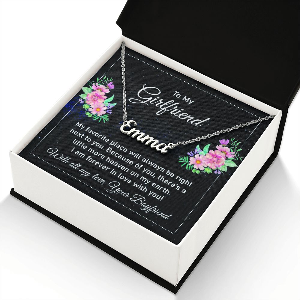 Give your special someone a custom necklace made just for them! Our Personalized Name Necklace is the perfect gift for your loved ones and will become a versatile accessory for any occasion. From a heart-warming holiday present, anniversary or birthday gift, or just because, this unique necklace adds a trendy touch to any outfit.