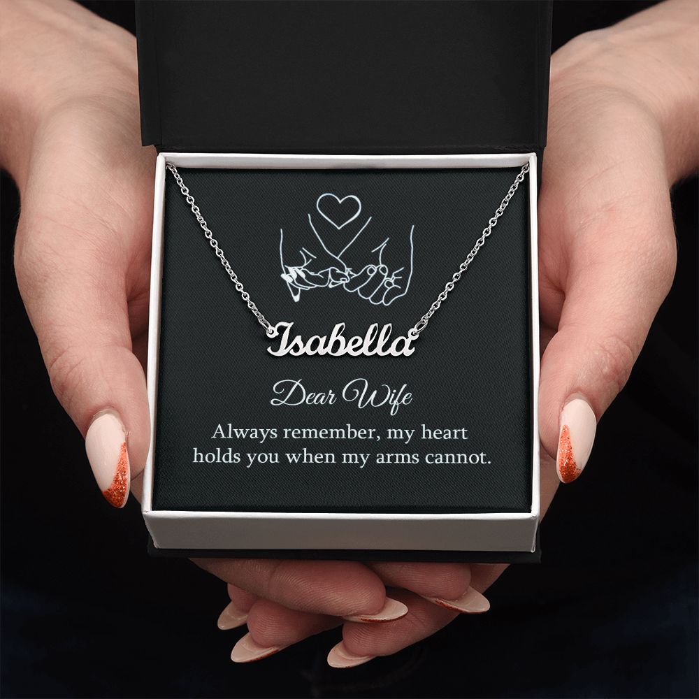 Give your special someone a custom necklace made just for them! Our Personalized Name Necklace is the perfect gift for your loved ones and will become a versatile accessory for any occasion. From a heart-warming holiday present, anniversary or birthday gift, or just because, this unique necklace adds a trendy touch to any outfit.