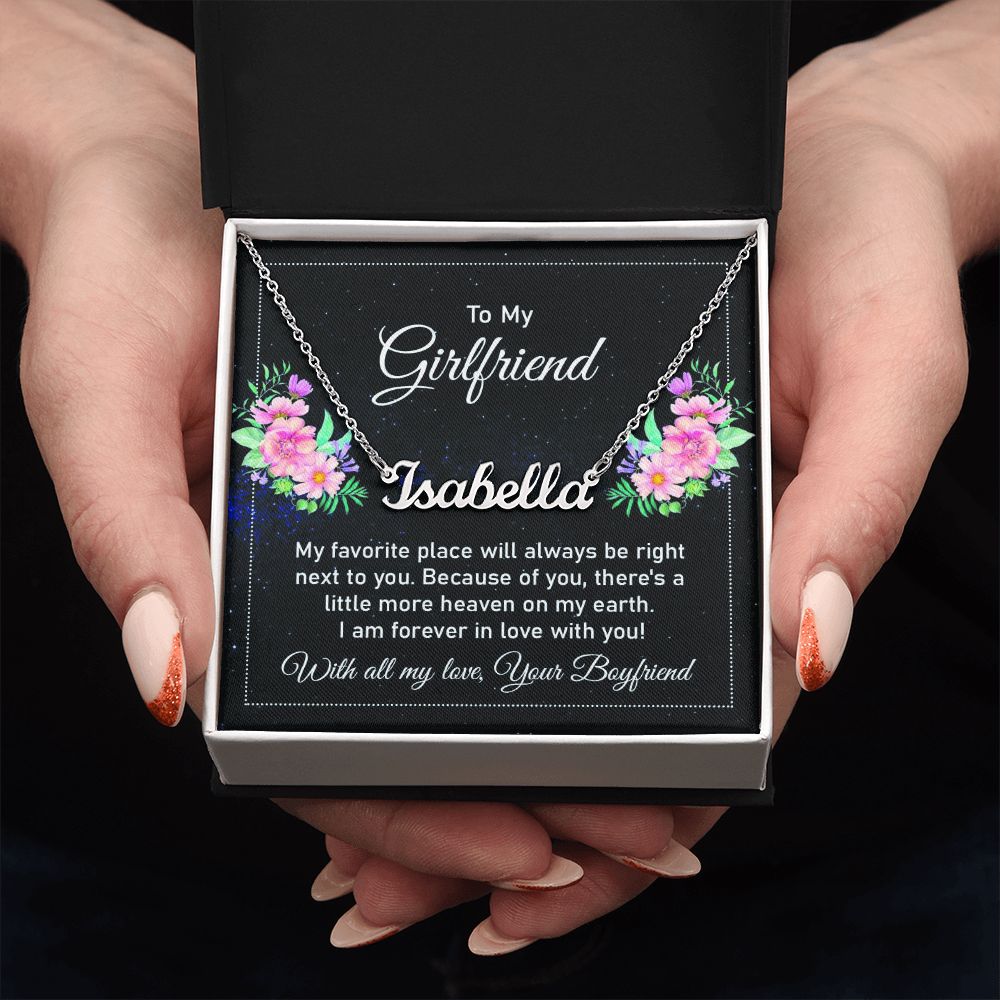 Give your special someone a custom necklace made just for them! Our Personalized Name Necklace is the perfect gift for your loved ones and will become a versatile accessory for any occasion. From a heart-warming holiday present, anniversary or birthday gift, or just because, this unique necklace adds a trendy touch to any outfit.