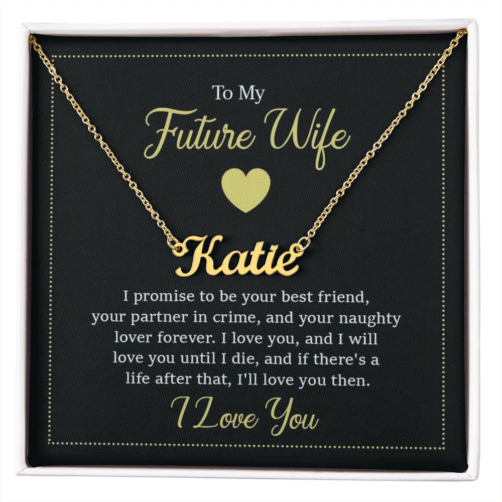 Give your special someone a custom necklace made just for them! Our Personalized Name Necklace is the perfect gift for your loved ones and will become a versatile accessory for any occasion. From a heart-warming holiday present, anniversary or birthday gift, or just because, this unique necklace adds a trendy touch to any outfit.