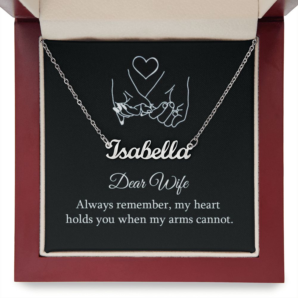 Give your special someone a custom necklace made just for them! Our Personalized Name Necklace is the perfect gift for your loved ones and will become a versatile accessory for any occasion. From a heart-warming holiday present, anniversary or birthday gift, or just because, this unique necklace adds a trendy touch to any outfit.