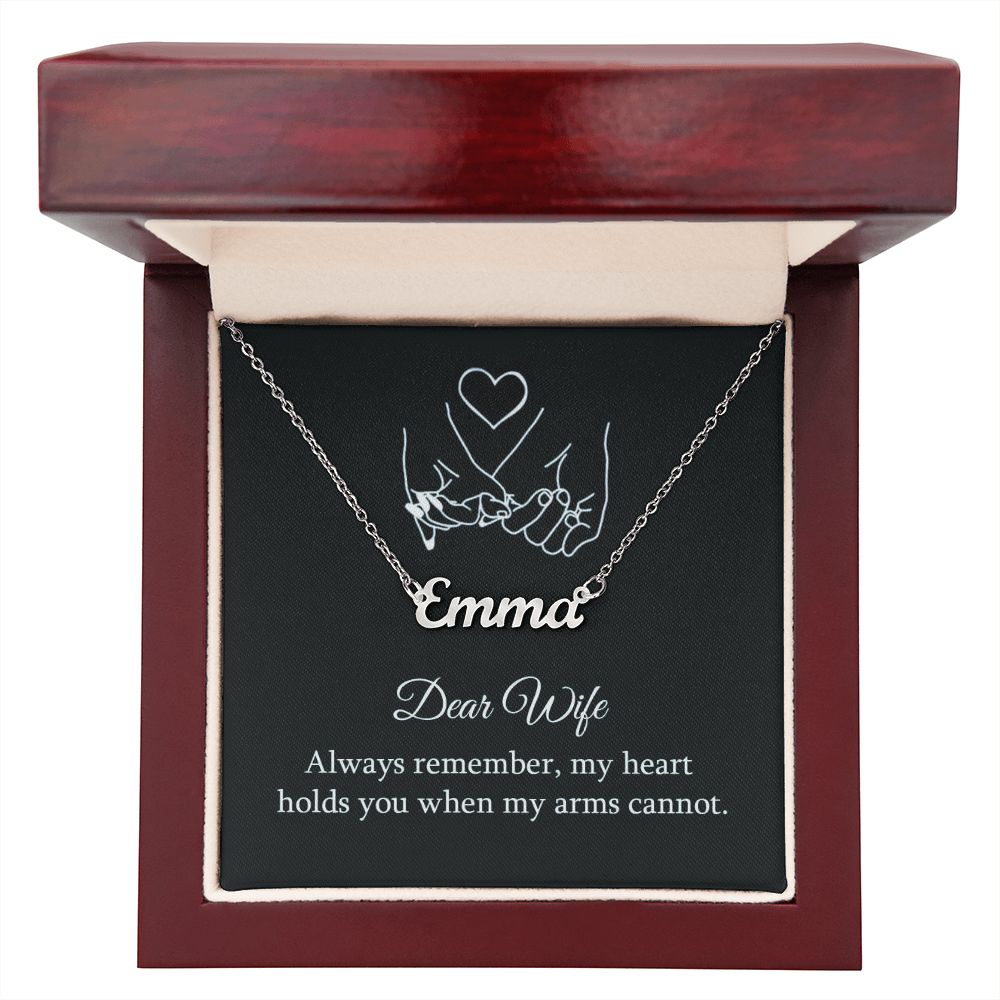 Give your special someone a custom necklace made just for them! Our Personalized Name Necklace is the perfect gift for your loved ones and will become a versatile accessory for any occasion. From a heart-warming holiday present, anniversary or birthday gift, or just because, this unique necklace adds a trendy touch to any outfit.