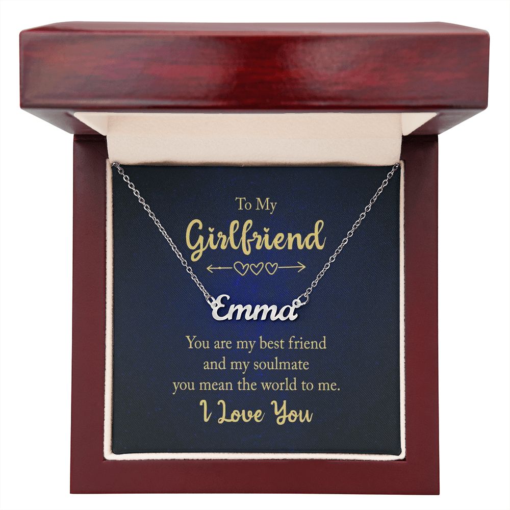 Give your special someone a custom necklace made just for them! Our Personalized Name Necklace is the perfect gift for your loved ones and will become a versatile accessory for any occasion. From a heart-warming holiday present, anniversary or birthday gift, or just because, this unique necklace adds a trendy touch to any outfit.