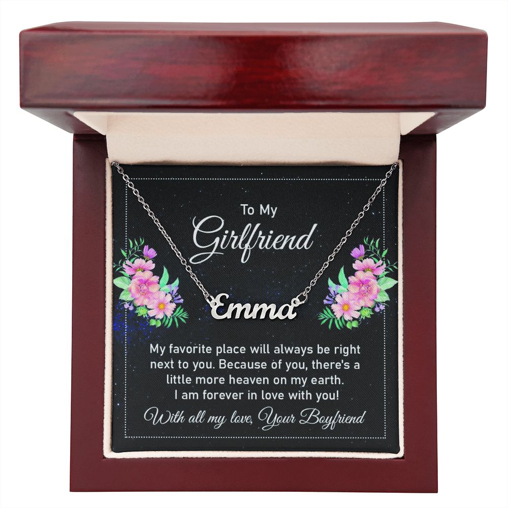 Give your special someone a custom necklace made just for them! Our Personalized Name Necklace is the perfect gift for your loved ones and will become a versatile accessory for any occasion. From a heart-warming holiday present, anniversary or birthday gift, or just because, this unique necklace adds a trendy touch to any outfit.