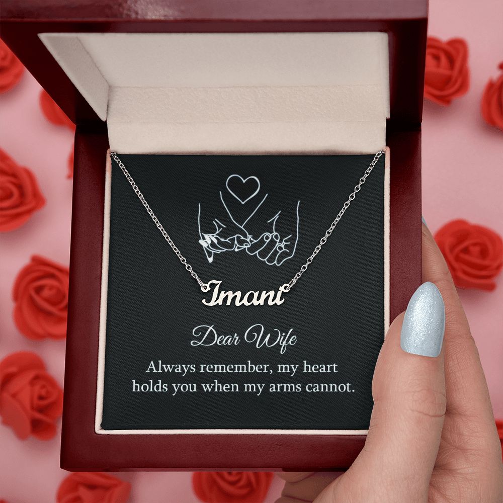 Give your special someone a custom necklace made just for them! Our Personalized Name Necklace is the perfect gift for your loved ones and will become a versatile accessory for any occasion. From a heart-warming holiday present, anniversary or birthday gift, or just because, this unique necklace adds a trendy touch to any outfit.