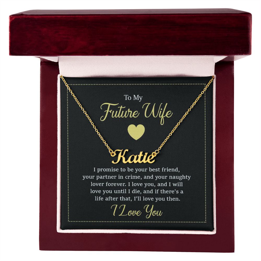 Give your special someone a custom necklace made just for them! Our Personalized Name Necklace is the perfect gift for your loved ones and will become a versatile accessory for any occasion. From a heart-warming holiday present, anniversary or birthday gift, or just because, this unique necklace adds a trendy touch to any outfit.