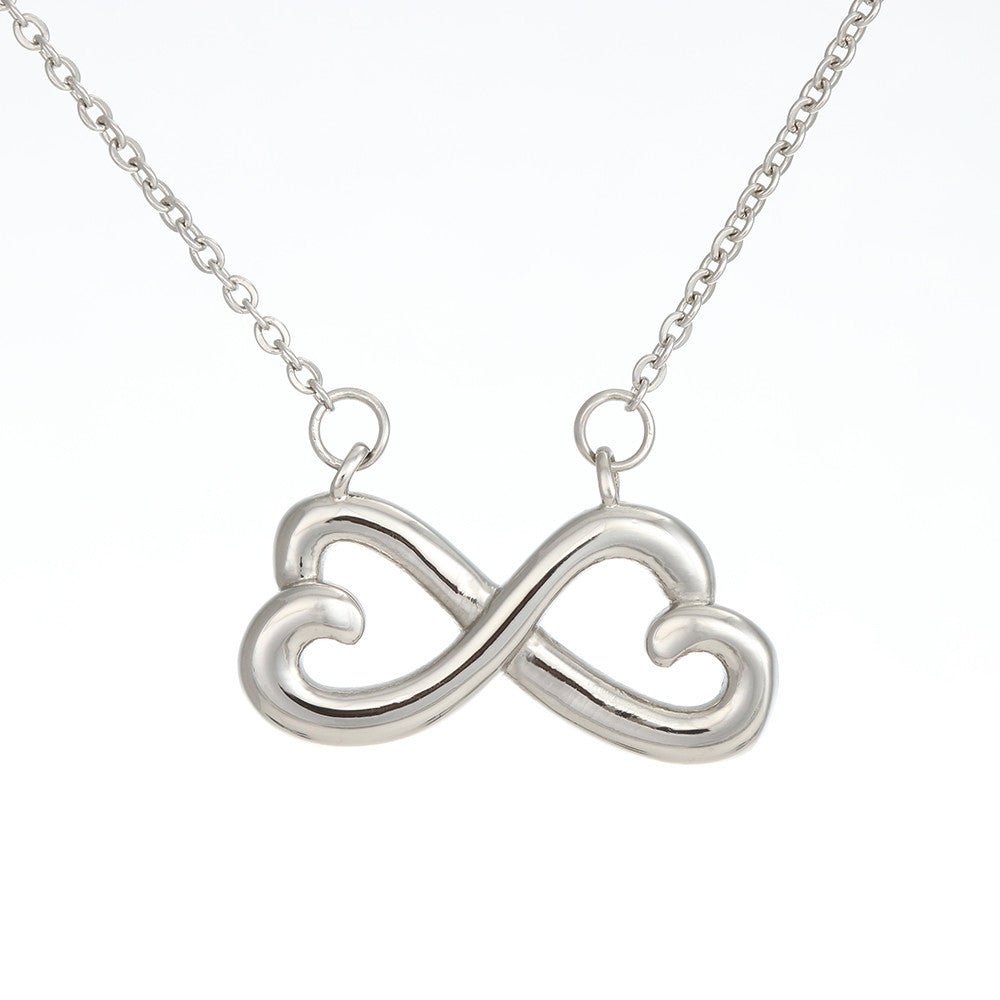 Celebrate your everlasting love and express your affection for your daughter with a look that says "I'll love you til the end of time." Artisan crafted in 14k White Gold finish or 18k Yellow Gold finish, this heart-shaped infinity symbol is hand polished to show off the magnificent shine.