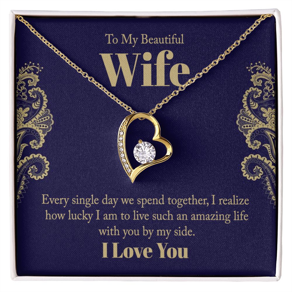 The dazzling Forever Love Necklace is sure to make her heart melt! This necklace features a stunning 6.5mm CZ crystal surrounded by a polished heart pendant embellished with smaller crystals to add extra sparkle and shine. Beautifully crafted with either a white gold or yellow gold finish, be sure to give her a classic gift she can enjoy everyday.