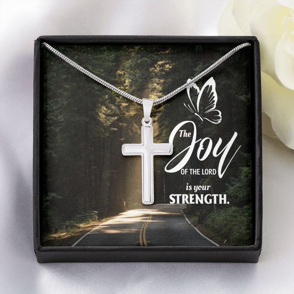 Wear your faith proudly with this stunning artisan-crafted Stainless Steel Cross Necklace. Perfect for special occasions or everyday wear, our Cross Necklace is a wonderful gift idea for you or your loved one. Imagine the look on their face when they open up this thoughtful gift!