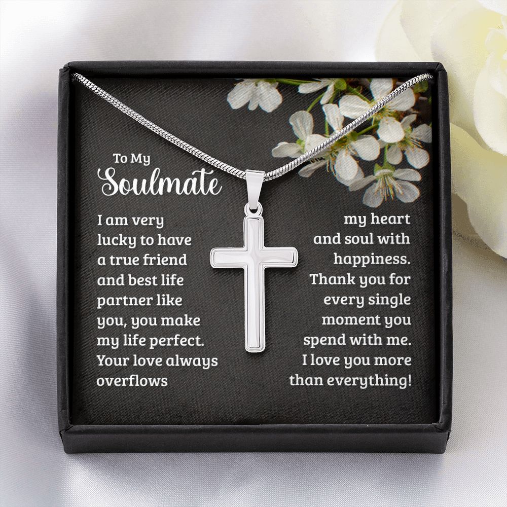 Sizing is appropriate for all ages, and tasteful for both men and women. The artisan crafted detail makes this pendant stand out from other cross necklaces. Includes a luxury adjustable snake chain (18" - 22") and attaches with an easy to use lobster clasp.