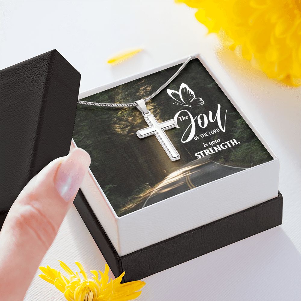 Wear your faith proudly with this stunning artisan-crafted Stainless Steel Cross Necklace. Perfect for special occasions or everyday wear, our Cross Necklace is a wonderful gift idea for you or your loved one. Imagine the look on their face when they open up this thoughtful gift!
