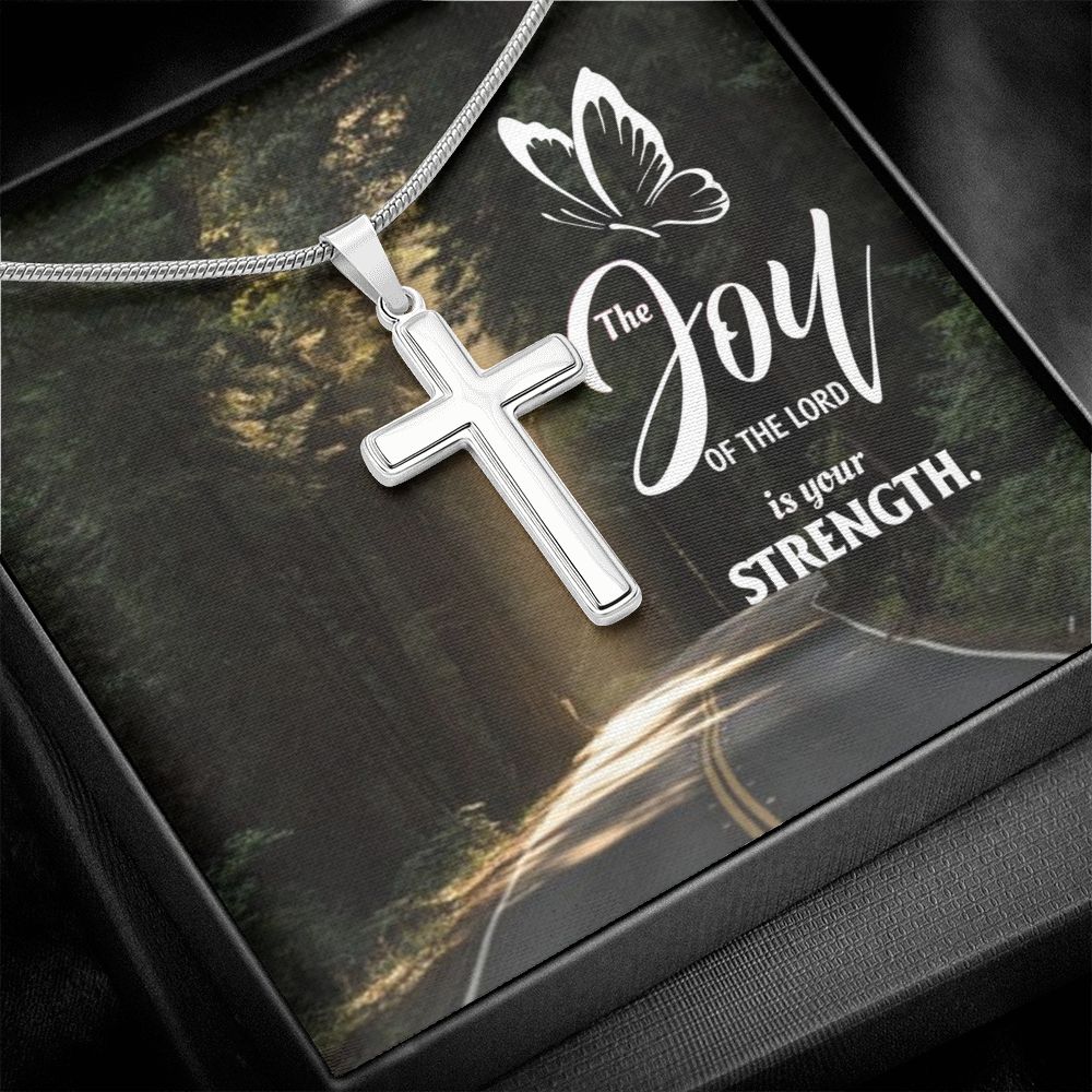Wear your faith proudly with this stunning artisan-crafted Stainless Steel Cross Necklace. Perfect for special occasions or everyday wear, our Cross Necklace is a wonderful gift idea for you or your loved one. Imagine the look on their face when they open up this thoughtful gift!