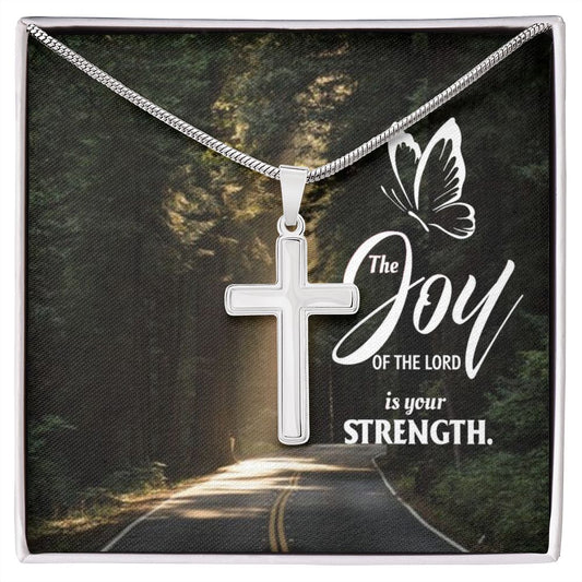 Wear your faith proudly with this stunning artisan-crafted Stainless Steel Cross Necklace. Perfect for special occasions or everyday wear, our Cross Necklace is a wonderful gift idea for you or your loved one. Imagine the look on their face when they open up this thoughtful gift!