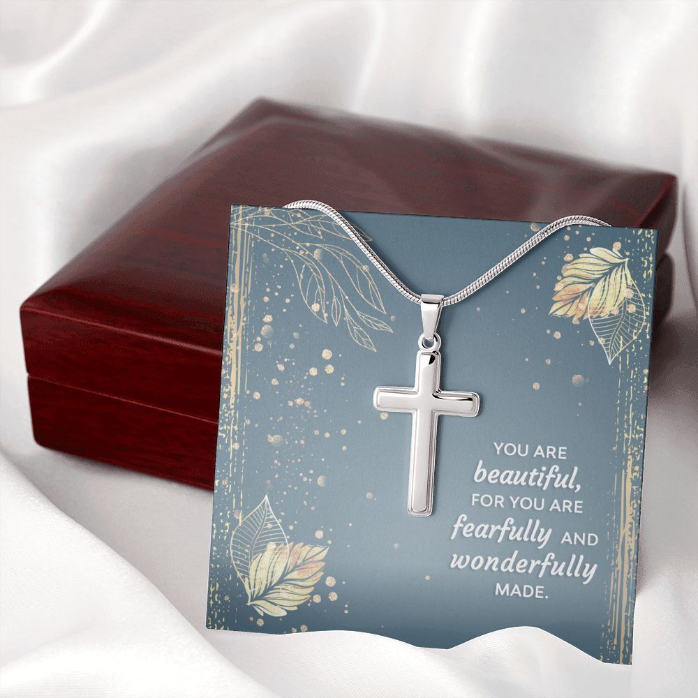 Wear your faith proudly with this stunning artisan-crafted Stainless Steel Cross Necklace. Perfect for special occasions or everyday wear, our Cross Necklace is a wonderful gift idea for you or your loved one. Imagine the look on their face when they open up this thoughtful gift!
