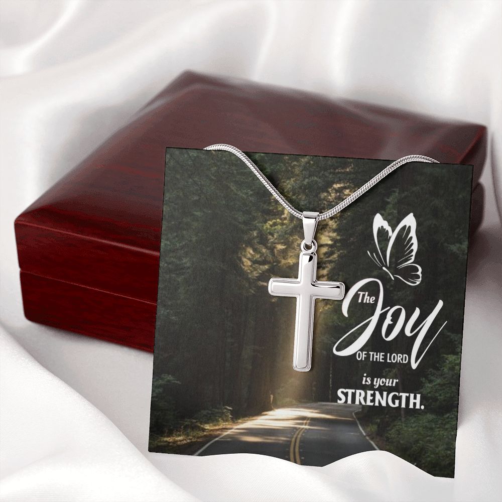 Wear your faith proudly with this stunning artisan-crafted Stainless Steel Cross Necklace. Perfect for special occasions or everyday wear, our Cross Necklace is a wonderful gift idea for you or your loved one. Imagine the look on their face when they open up this thoughtful gift!