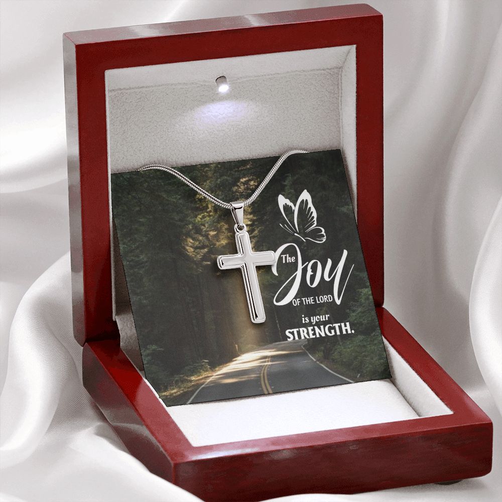 Wear your faith proudly with this stunning artisan-crafted Stainless Steel Cross Necklace. Perfect for special occasions or everyday wear, our Cross Necklace is a wonderful gift idea for you or your loved one. Imagine the look on their face when they open up this thoughtful gift!