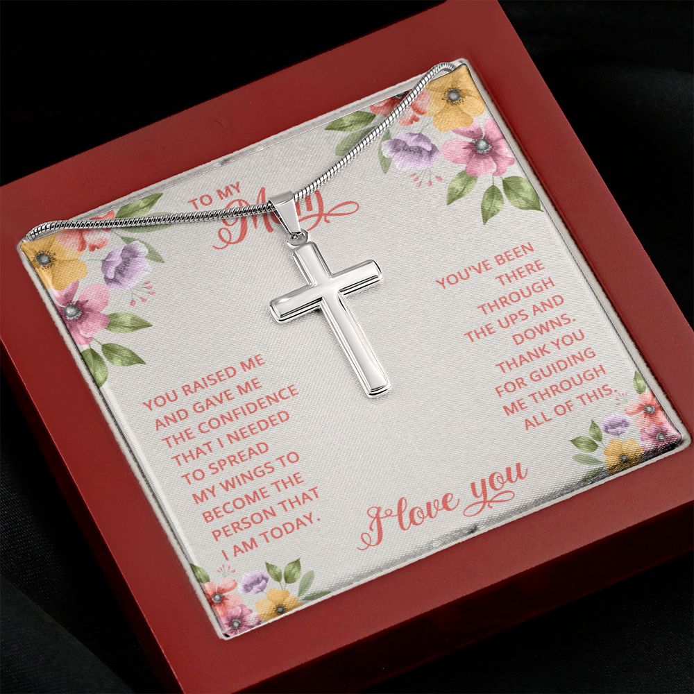 Wear your faith proudly with this stunning artisan-crafted Stainless Steel Cross Necklace. Perfect for special occasions or everyday wear, our Cross Necklace is a wonderful gift idea for you or your loved one. Imagine the look on their face when they open up this thoughtful gift!