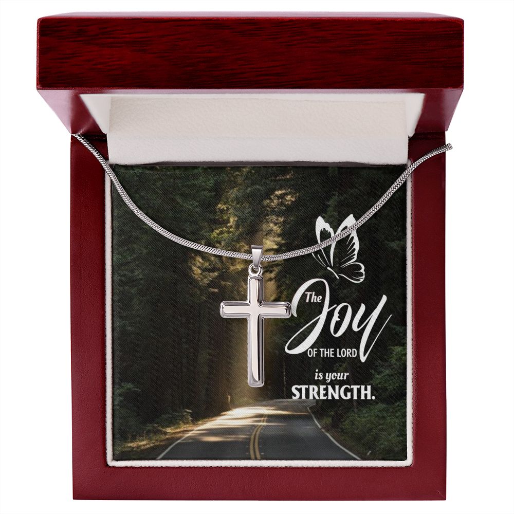 Wear your faith proudly with this stunning artisan-crafted Stainless Steel Cross Necklace. Perfect for special occasions or everyday wear, our Cross Necklace is a wonderful gift idea for you or your loved one. Imagine the look on their face when they open up this thoughtful gift!