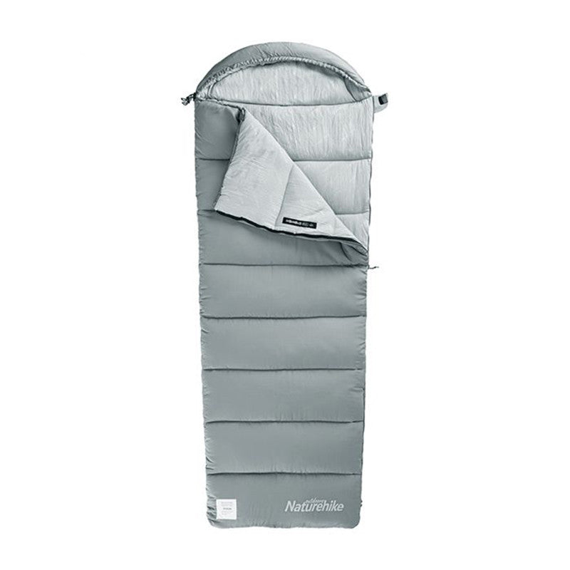 This amazingly warm and comfortable down cotton sleeping bag is perfect for all of your amazing camping adventures. A great double stitched bag for any outdoor activity and is easily machine washed.  The hood snuggles around your head to keep you warm in the chilliest of nights.