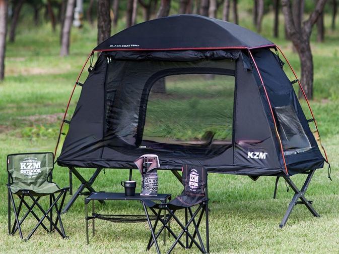 A wonderful way to camp, being off the ground and away from those pesky bugs. This folding ultra-light waterproof tent is perfect for all of your camping trips. Perfect for the small family up to 6 people, but also excellent for a single to have plenty of room for all your camping, hunting, fishing or other gear.
