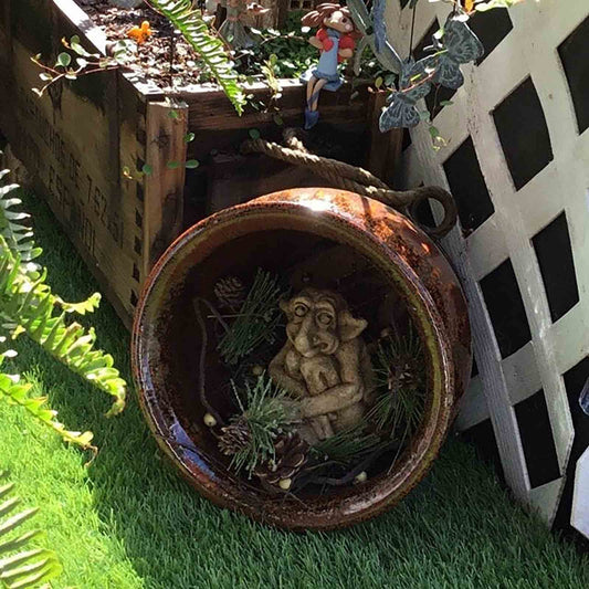 Placing this gothic resin Gargoyle yard sculpture in the garden can be used to shock, surprise, and entertain you and your guests. Gargoyle garden statues are believed to offer protection from evil, and there are many avid collectors of these fascinating and mystical creatures today.