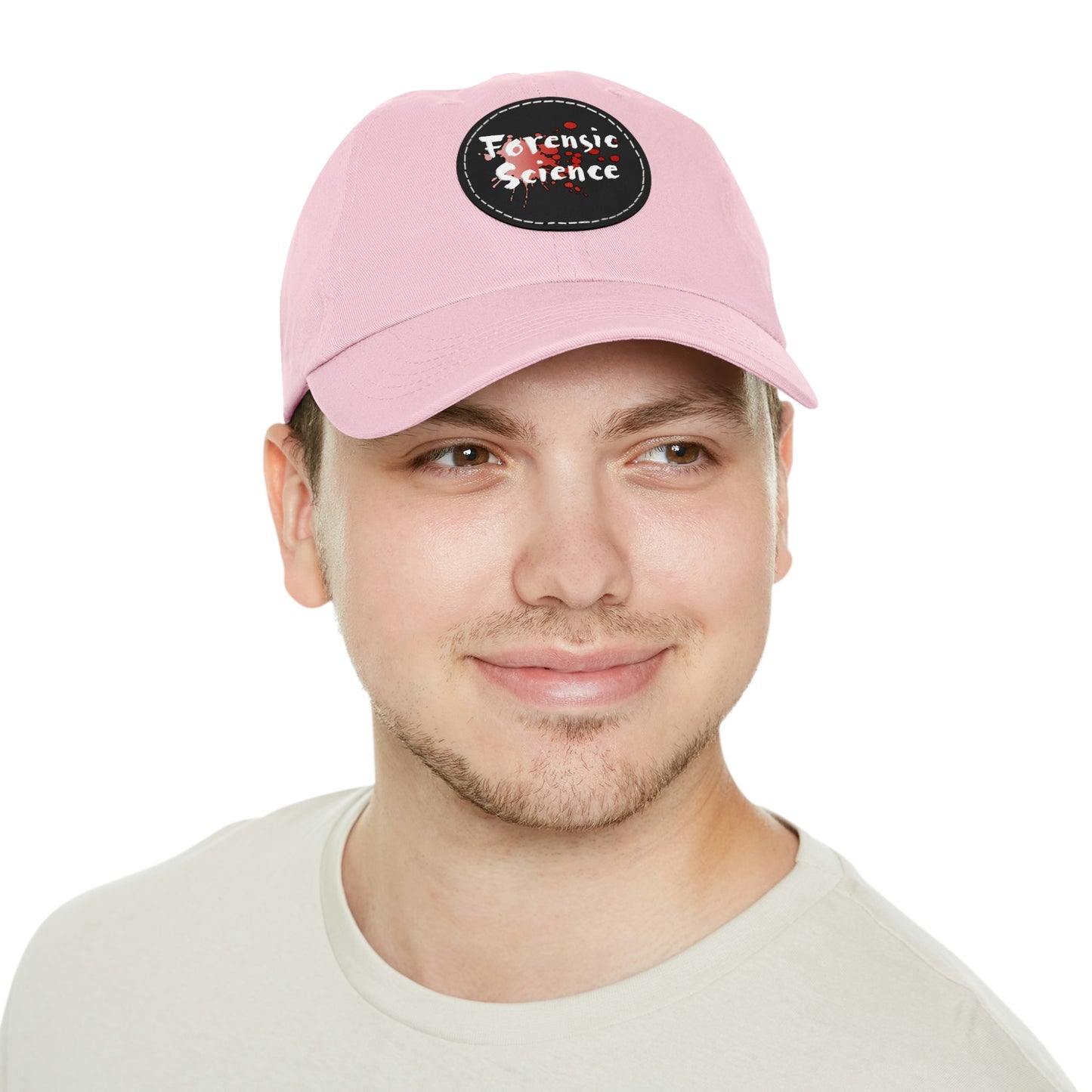 This forensic science hat is adjustable and has a leather patch which are made from 100% bio-washed chino twill. It's a very comfortable yet sturdy material that will last for ages.