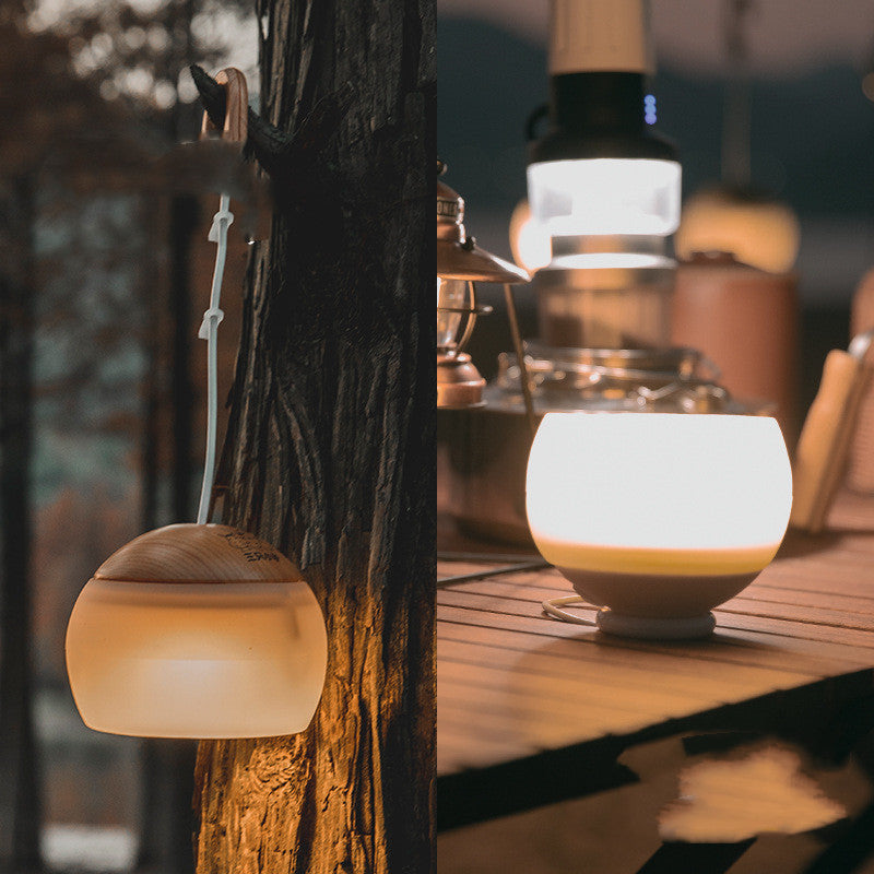 Light up your wildest outdoor dreams with this LED camping light! Featuring a rechargeable long life battery, you'll never go "dark" again. Go ahead, stay up late, keep the fire burning and the stories rolling: